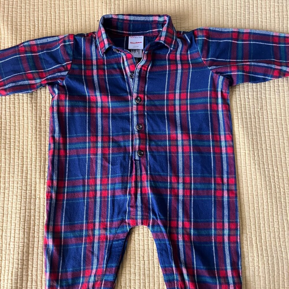 Hannah Andersson baby Christmas onesie